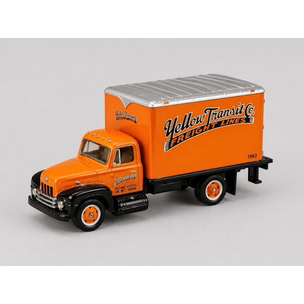 First Gear 57 International Yellow Transit Co Freight Lines Box Truck 1:34 Scale
